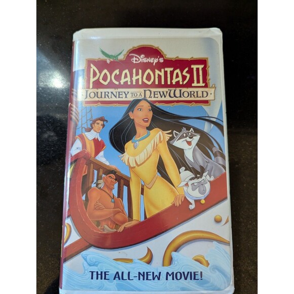 WALT DISNEY POCAHONTAS 2  II JOURNEY TO A NEW WORLD VHS MOVIE CLAMSHELL - Picture 1 of 10